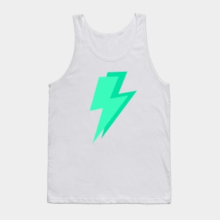 Bright Mint Green, Lightning Bolts Tank Top